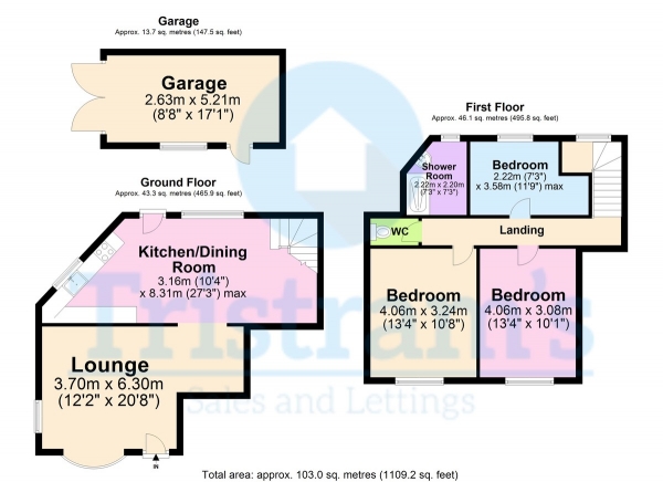 Floor Plan Image for 3 Bedroom Cottage for Sale in Hind Cottage, Owthorpe Lane, Kinoulton