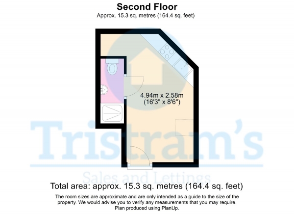 Floor Plan Image for 1 Bedroom Studio to Rent in Birkin Avenue, Radford