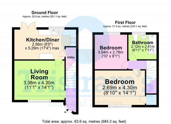 Floor Plan Image for 2 Bedroom Terraced House for Sale in Sherborne Road, Nottingham