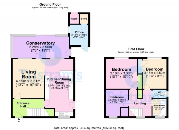 Floor Plan Image for 3 Bedroom Semi-Detached House for Sale in Renfrew Drive, Wollaton