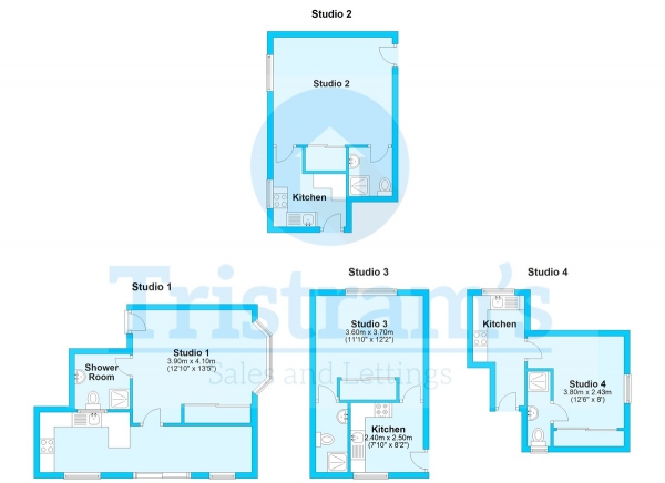 Floor Plan Image for 1 Bedroom Flat to Rent in The Old Schoolhouse, Lenton