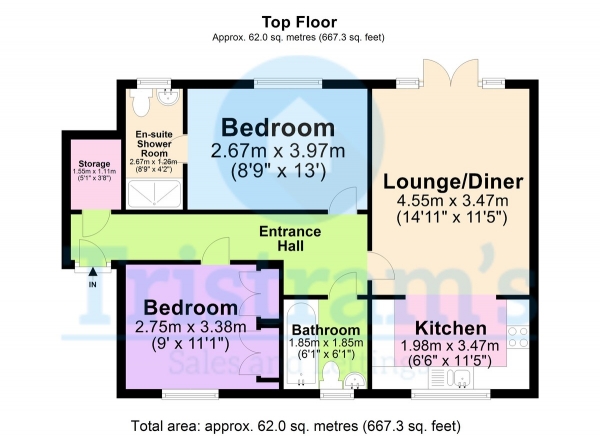 Floor Plan Image for 2 Bedroom Penthouse for Sale in Merchant Avenue, Beechdale