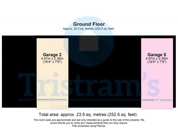 Floor Plan for Garages to Rent in Tamworth Road, Long Eaton, Nottingham, NG10, 3AU - £14  pw | £61 pcm