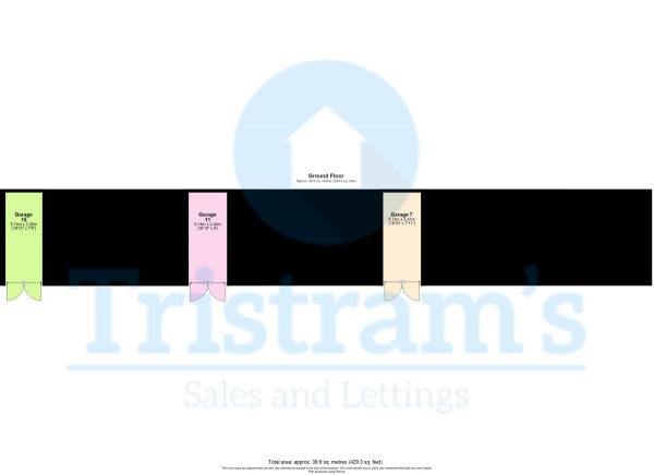 Floor Plan for Garages to Rent in Grasmere Road, Long Eaton, NG10, 4DZ - £14  pw | £61 pcm