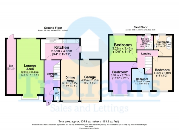 Floor Plan Image for 4 Bedroom Detached House for Sale in Northolt Drive, Nuthall