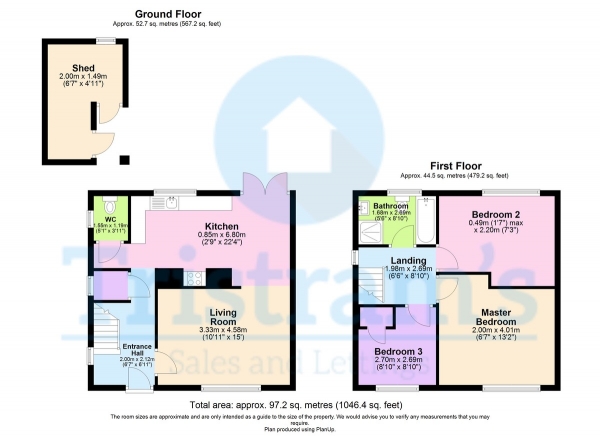 Floor Plan Image for 3 Bedroom Semi-Detached House for Sale in Trowell Avenue, Wollaton