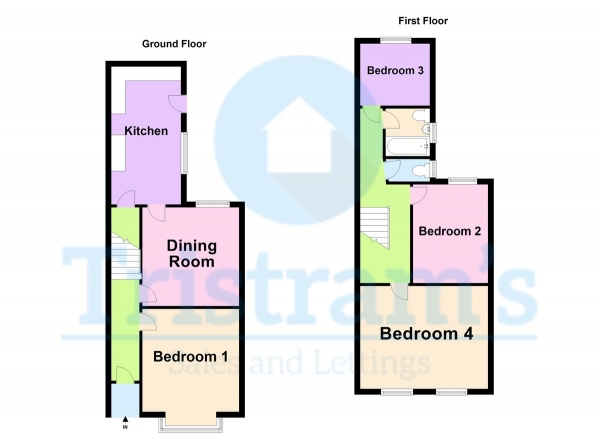 Floor Plan Image for 1 Bedroom Semi-Detached House to Rent in Peveril Road, Beeston