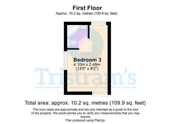 Floor Plan Image for 1 Bedroom House Share to Rent in Room 3, Matlock Street, Netherfield