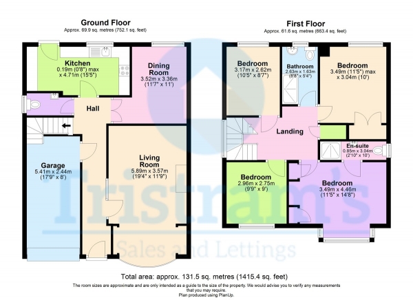 Floor Plan Image for 4 Bedroom Detached House for Sale in Broadlands, Sandiacre