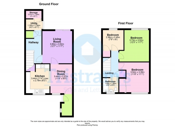 Floor Plan Image for 3 Bedroom Terraced House for Sale in Eastholme Croft, Colwick Park