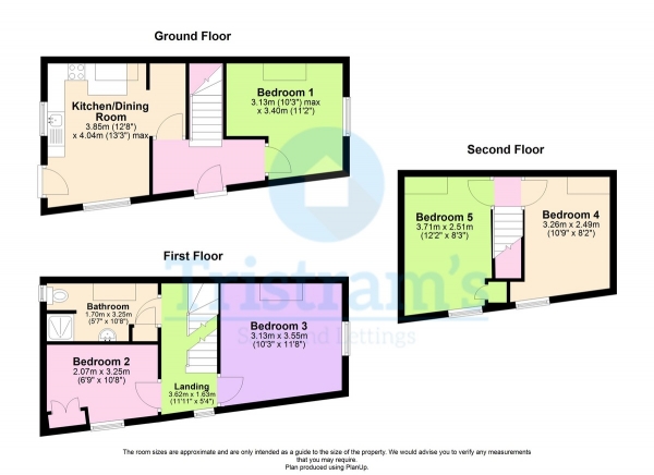 Floor Plan Image for 1 Bedroom Detached House to Rent in Room 1, Trent Road, Nottingham