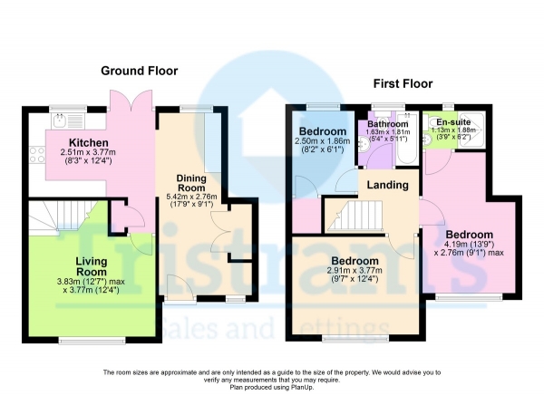 Floor Plan Image for 3 Bedroom Semi-Detached House for Sale in Vanguard Road, Long Eaton