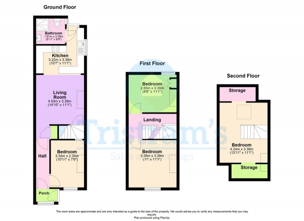 Floor Plan Image for 4 Bedroom Terraced House for Sale in Dagmar Grove, Beeston