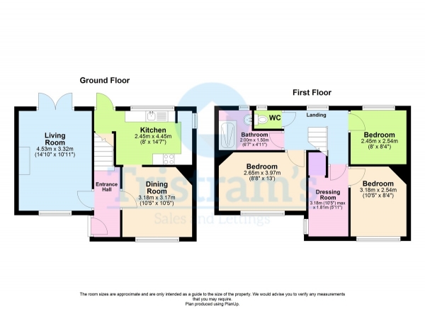 Floor Plan Image for 3 Bedroom Terraced House for Sale in Melbourne Road, Nottingham