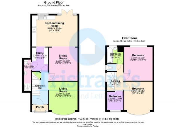 Floor Plan Image for 3 Bedroom Detached House for Sale in Hambledon Drive, Nottingham