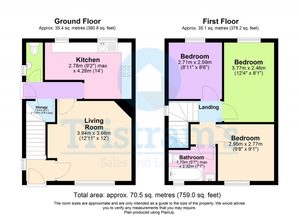 Floor Plan Image for 3 Bedroom Semi-Detached House for Sale in Lyndale Drive, Codnor