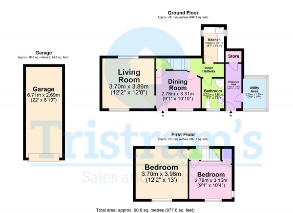 Floor Plan Image for 2 Bedroom Cottage for Sale in Town Street, Bramcote