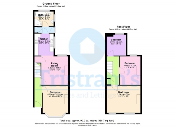 Floor Plan Image for 4 Bedroom Semi-Detached House to Rent in Elmsthorpe Avenue, Lenton