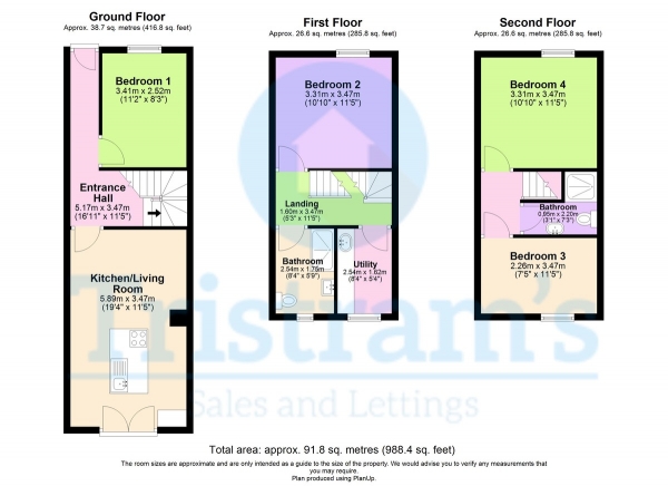 Floor Plan Image for 1 Bedroom Semi-Detached House to Rent in Room 2, Bulwer Road, Lenton