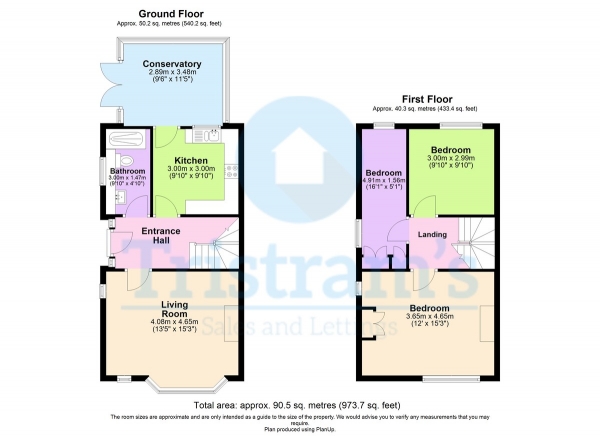 Floor Plan Image for 3 Bedroom Semi-Detached House for Sale in Edward Street, Stapleford