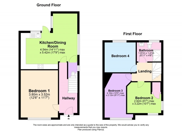 Floor Plan Image for 4 Bedroom Semi-Detached House to Rent in Beeston Road, Dunkirk