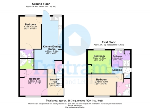 Floor Plan Image for 4 Bedroom Semi-Detached House to Rent in Western Boulevard, Nottingham