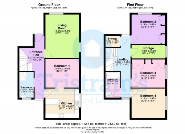 Floor Plan Image for 4 Bedroom Semi-Detached House to Rent in Fleming Gardens, Clifton