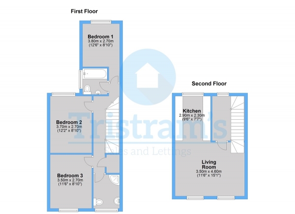 Floor Plan Image for 3 Bedroom Flat to Rent in Trent Boulevard, West Bridgford