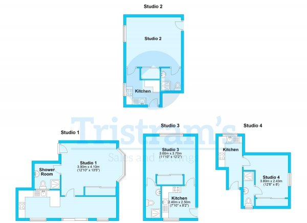 Floor Plan Image for 4 Bedroom Flat to Rent in Ilkeston Road, Lenton