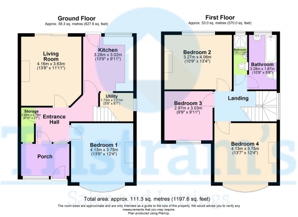 Floor Plan Image for 4 Bedroom Semi-Detached House to Rent in Western Boulevard, Wollaton