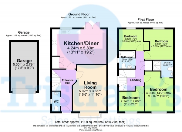 Floor Plan Image for 4 Bedroom Detached House for Sale in Lynncroft Street, Nottingham