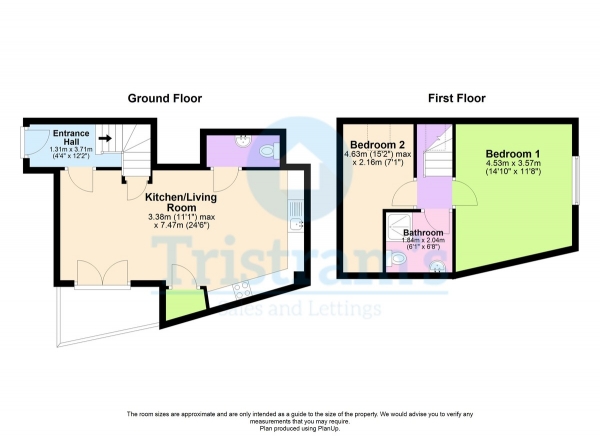 Floor Plan Image for 2 Bedroom Apartment to Rent in Henry Road, Lenton