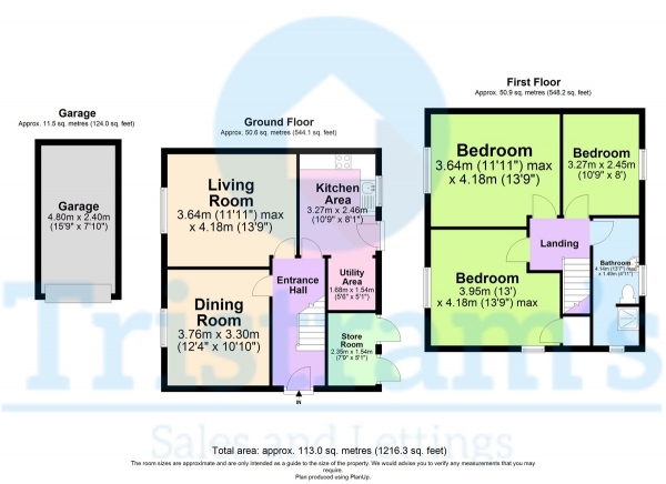 Floor Plan Image for 3 Bedroom Semi-Detached House for Sale in Kenilworth Avenue, Derbyshire