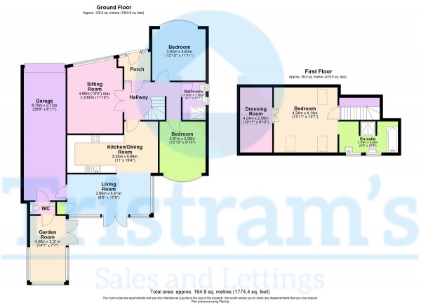 Floor Plan Image for 3 Bedroom Detached Bungalow for Sale in Trentham Drive, Nottingham