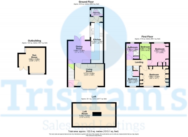 Floor Plan Image for 4 Bedroom Town House for Sale in Knighton Avenue, Nottingham