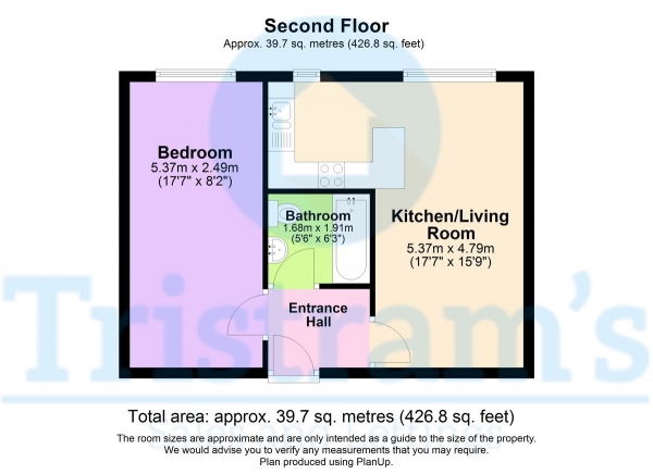 Floor Plan Image for 1 Bedroom Flat for Sale in The Old Vicarage, Swinburne Street