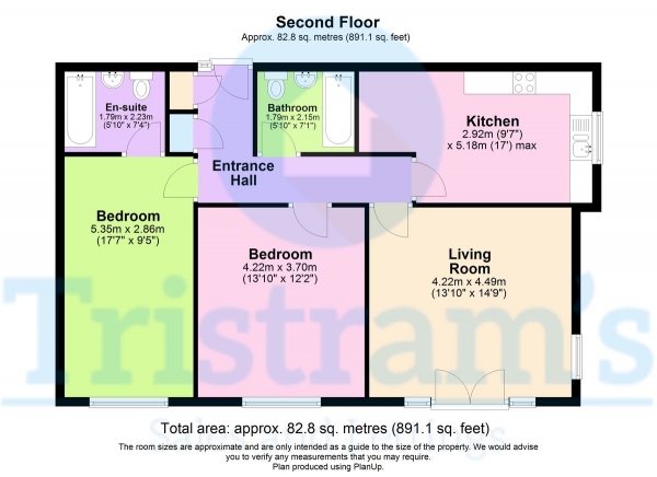 Floor Plan Image for 2 Bedroom Apartment to Rent in Manor Park Court, Derby