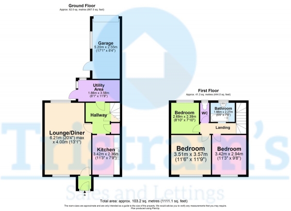 Floor Plan Image for 3 Bedroom Terraced House for Sale in St. Michaels Avenue, Nottingham