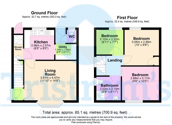 Floor Plan Image for 3 Bedroom Semi-Detached House for Sale in Coleby Road, Nottingham