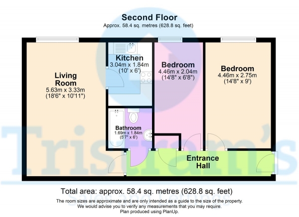 Floor Plan Image for 2 Bedroom Flat for Sale in Furlong Street, Arnold