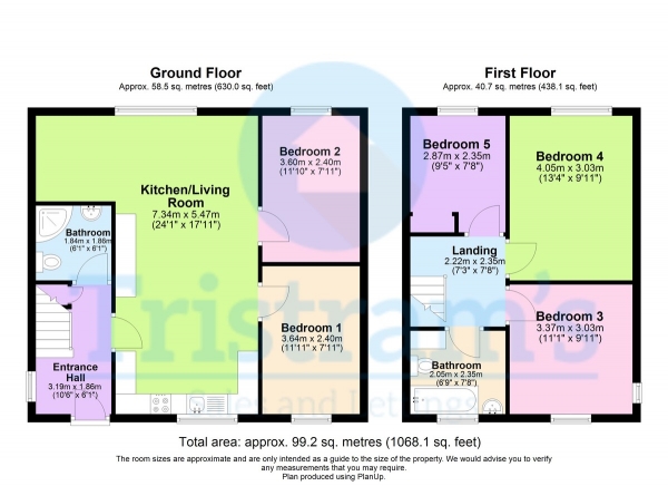 Floor Plan Image for 5 Bedroom Semi-Detached House to Rent in Alan Moss Road, Loughborough