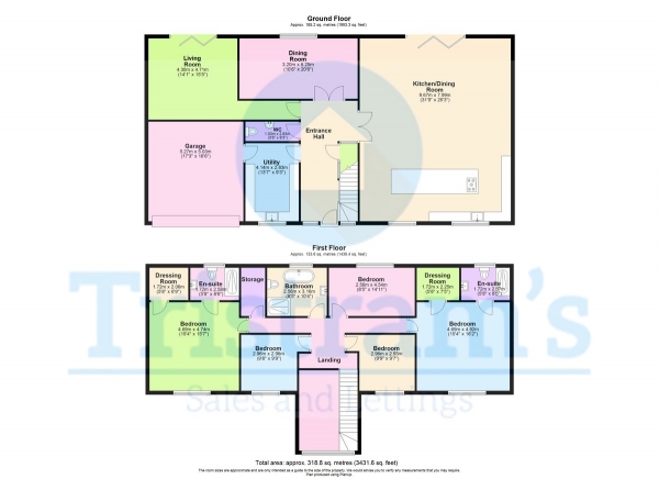 Floor Plan Image for 5 Bedroom Detached House to Rent in Waltham Road, Ravenshead