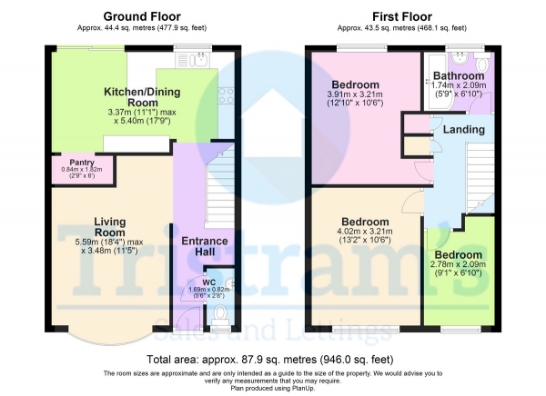 Floor Plan Image for 3 Bedroom Terraced House for Sale in Travers Road, Sandiacre