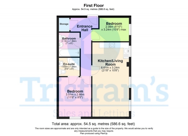 Floor Plan Image for 2 Bedroom Apartment for Sale in Kestrel House, Field Road, Ilkeston