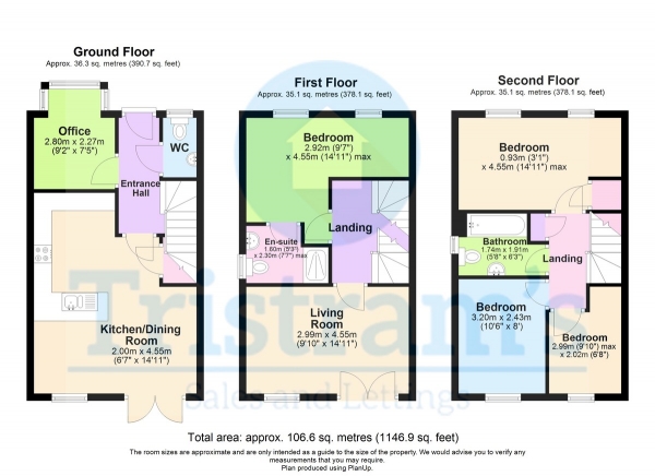 Floor Plan Image for 4 Bedroom Semi-Detached House for Sale in The Roundhill, Sidings Lane, Bramcote