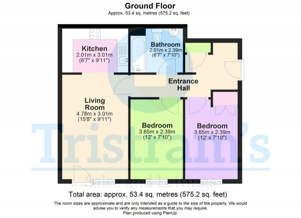 Floor Plan Image for 2 Bedroom Apartment for Sale in Ropewalk Court, Upper College Street