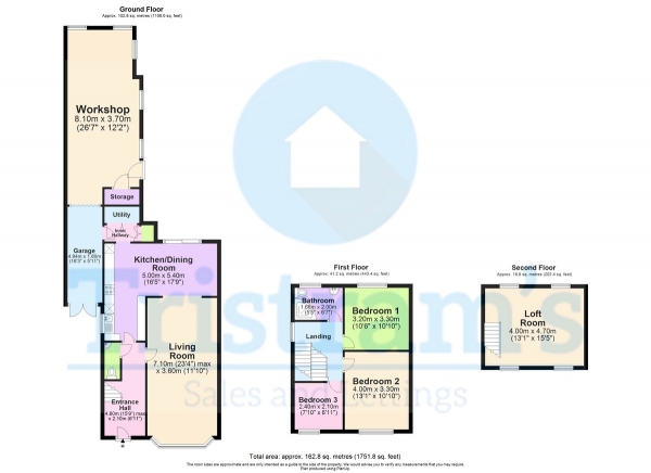 Floor Plan Image for 3 Bedroom Semi-Detached House for Sale in Edward Road, Eastwood