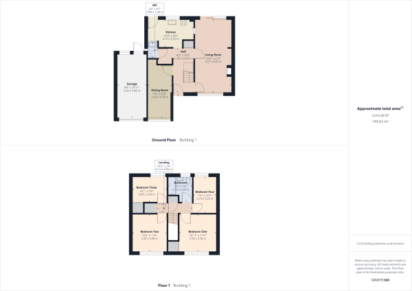 Floor Plan Image for 4 Bedroom End of Terrace House for Sale in Southgate, Crawley, RH11