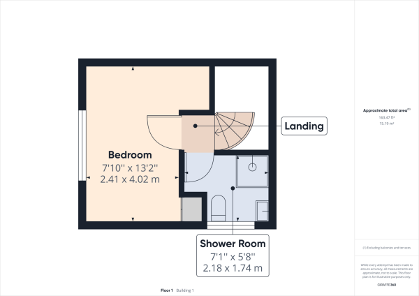 Floor Plan Image for 1 Bedroom Semi-Detached House for Sale in Broadfield, Crawley, RH11 9NY