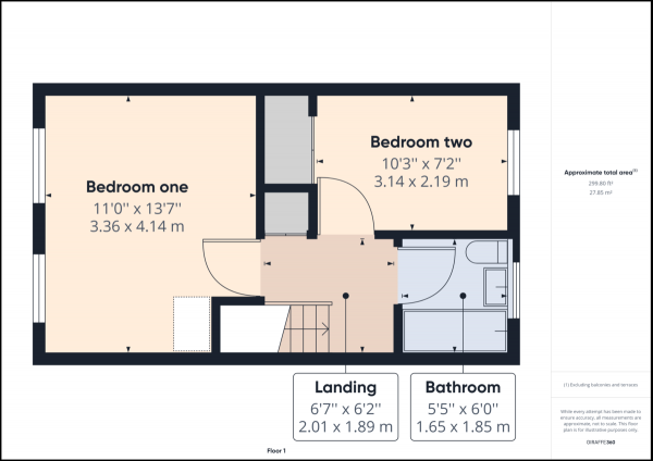 Floor Plan Image for 2 Bedroom End of Terrace House for Sale in West Green, Crawley, RH11